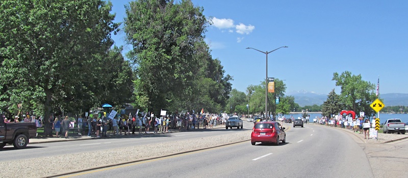 Loveland CO demonstration NO KINGS